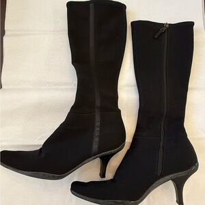 Prada Black Heeled Boots for Women
